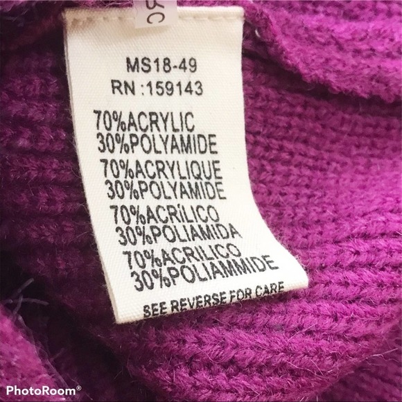 FRNCH PARIS Pull Over V Neck Ribbed Knit S/M - Picture 7 of 8